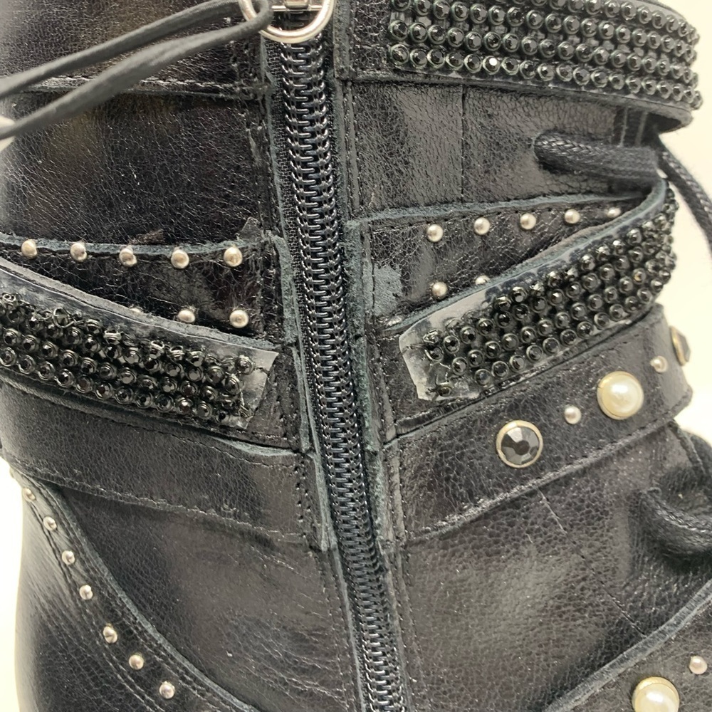 ZARA LOW HEELED LEATHER ANKLE BOOTS - Picture 10 of 16